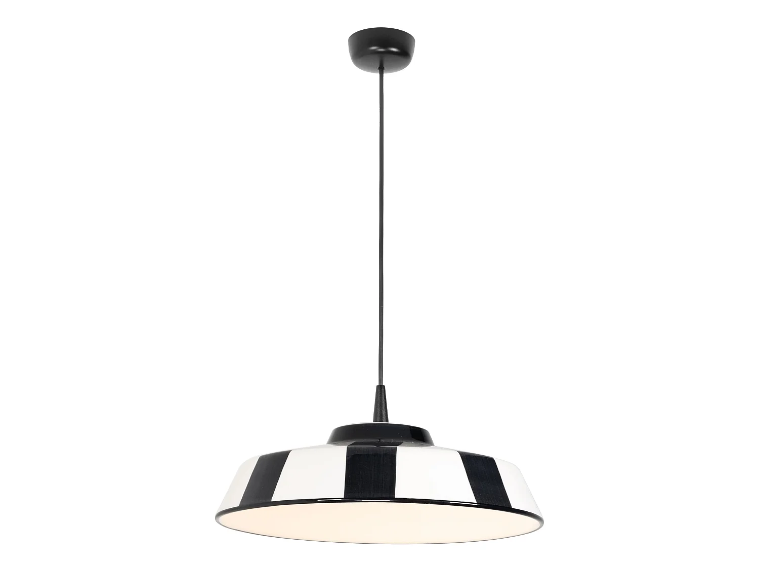 Lámpara colgante LED Circus 8W 2700K Diámetro 35cm Cerámica hecha a mano Made in Italy Diseño elegante en blanco y negro para interiores IP40 Modular