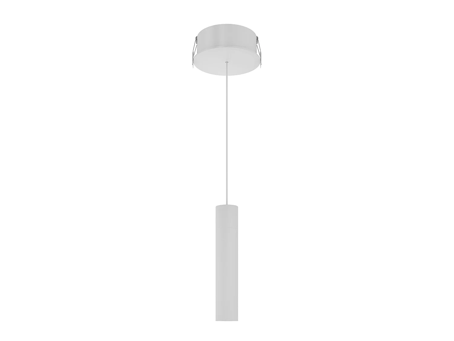 Lámpara colgante LED tubular Alp Space de 5 W, interruptor CCT de 2700 K a 3200 K a 4000 K, ángulo de haz de 45°, blanco mate - Beneito & Faure