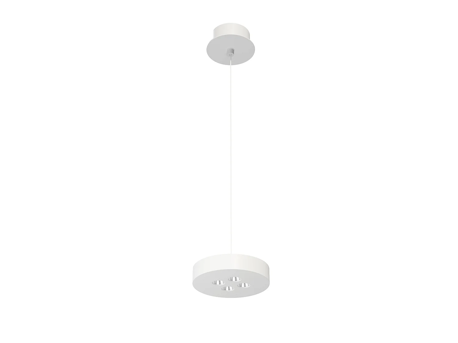 Lámpara colgante LED Cookie Suspension Base de 12W, color blanco mate, CRI>90, CCT 2700K-3200K-4000K, regulable TRIAC - Beneito & Faure