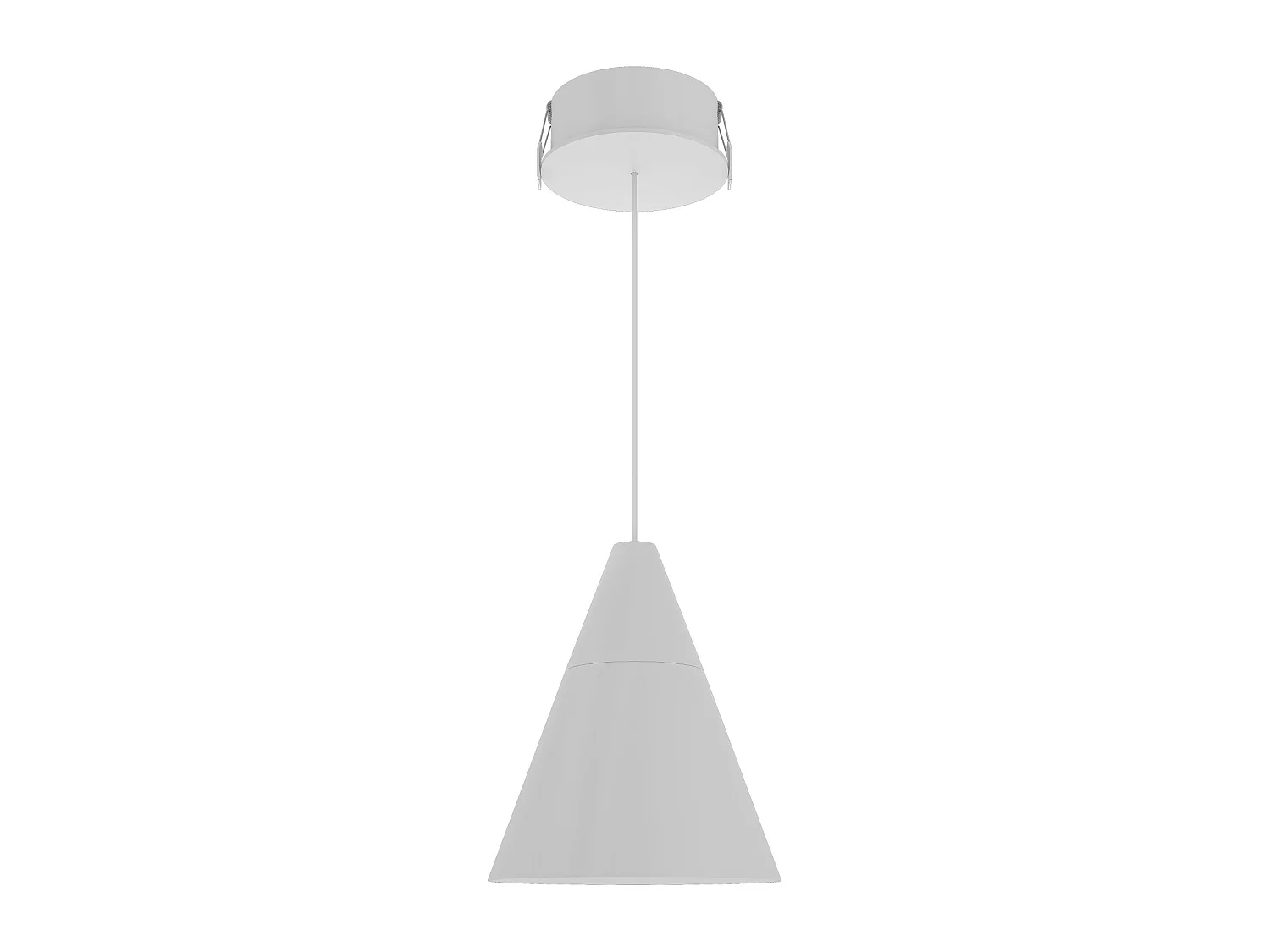 Beneito & Faure ZOE XL SPACE 15 hanglamp, 38º LED met schakelaar, kleurtemperatuur 2700K/3200K/4000K, matwitte afwerking - elegant design