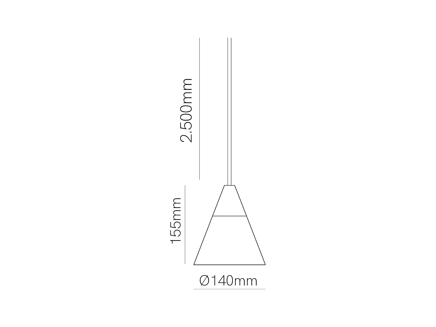 Beneito & Faure ZOE XL SPACE 15 pendellampe, 38° LED med afbryder, farvetemperatur 2700K/3200K/4000K, mat hvid overflade - elegant design