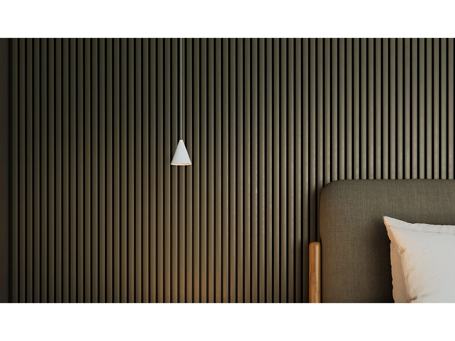 Beneito & Faure ZOE XL SPACE 15 pendellampe, 38° LED med afbryder, farvetemperatur 2700K/3200K/4000K, mat hvid overflade - elegant design