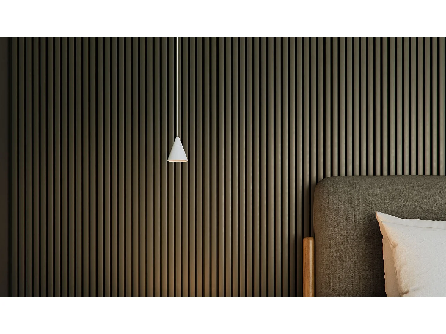 Beneito & Faure ZOE XL SPACE 15 pendellampe, 38° LED med afbryder, farvetemperatur 2700K/3200K/4000K, mat hvid overflade - elegant design