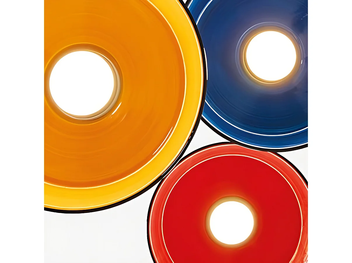Circus LED pendellampe 8W keramisk design fremstillet i Italien diameter 35 cm højde 300 cm hvid farve elegant og moderne raffineret