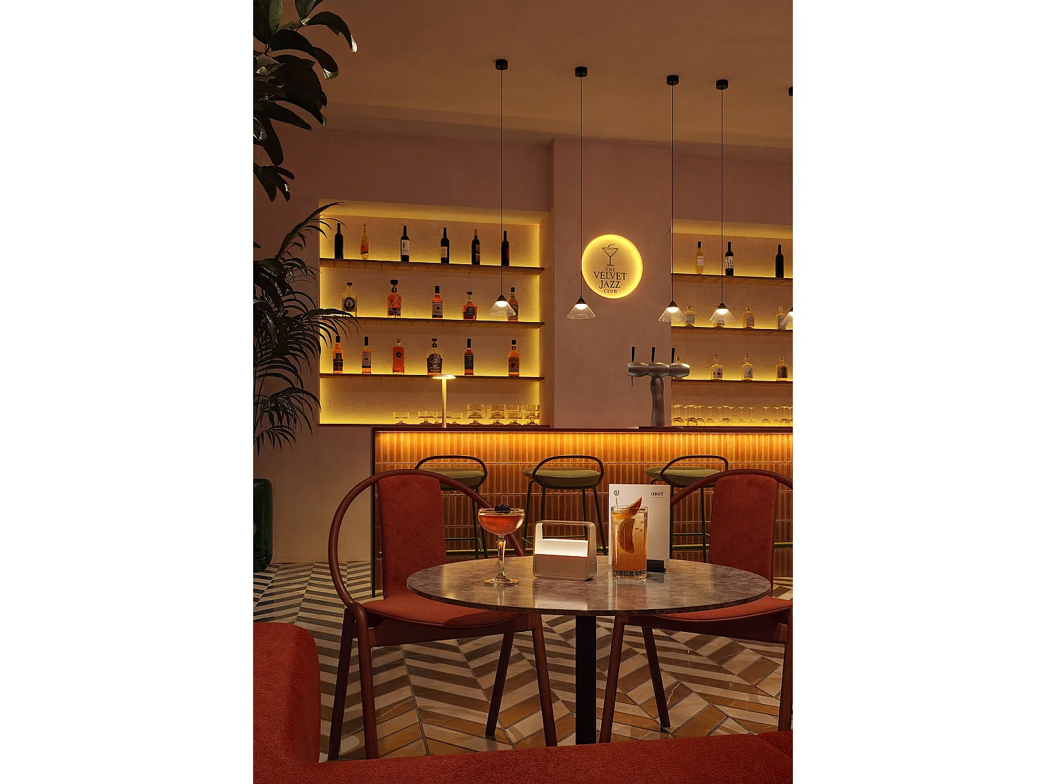 Ark Surface LED pendellampe 6W 90º 3000K Sort/Transparent, konisk design til indendørs brug - Beneito & Faure - Belysning
