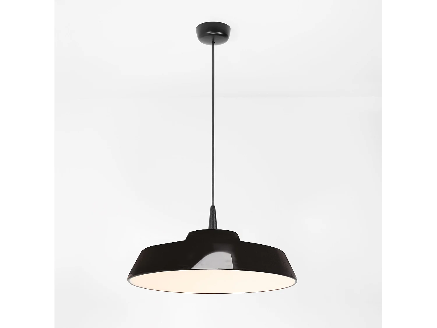 Lámpara colgante LED Circus Black de 8W 2700K y 35cm, diseño de cerámica hecho a mano en Italia para interiores elegantes e iluminación.