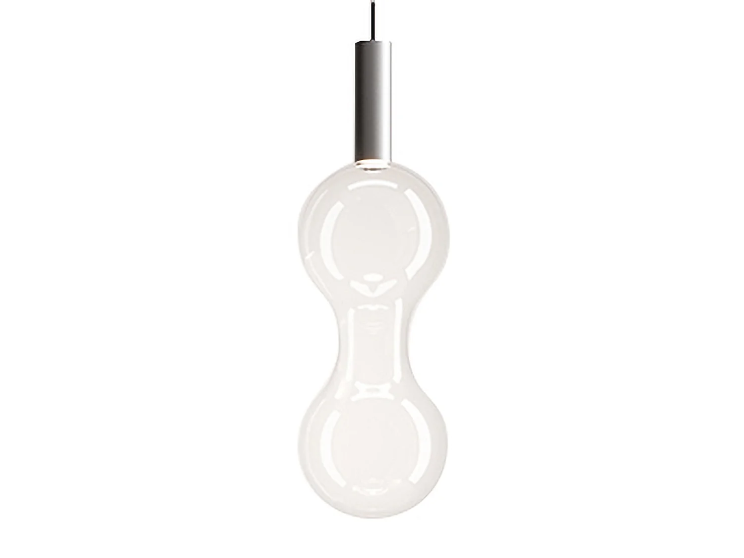 Zafferano Sfer'Otto Pendelleuchte aus Aluminium und Borosilikatglas, 8W TRIAC LED, 3000K, modulares Design für hochwertige Interieurs