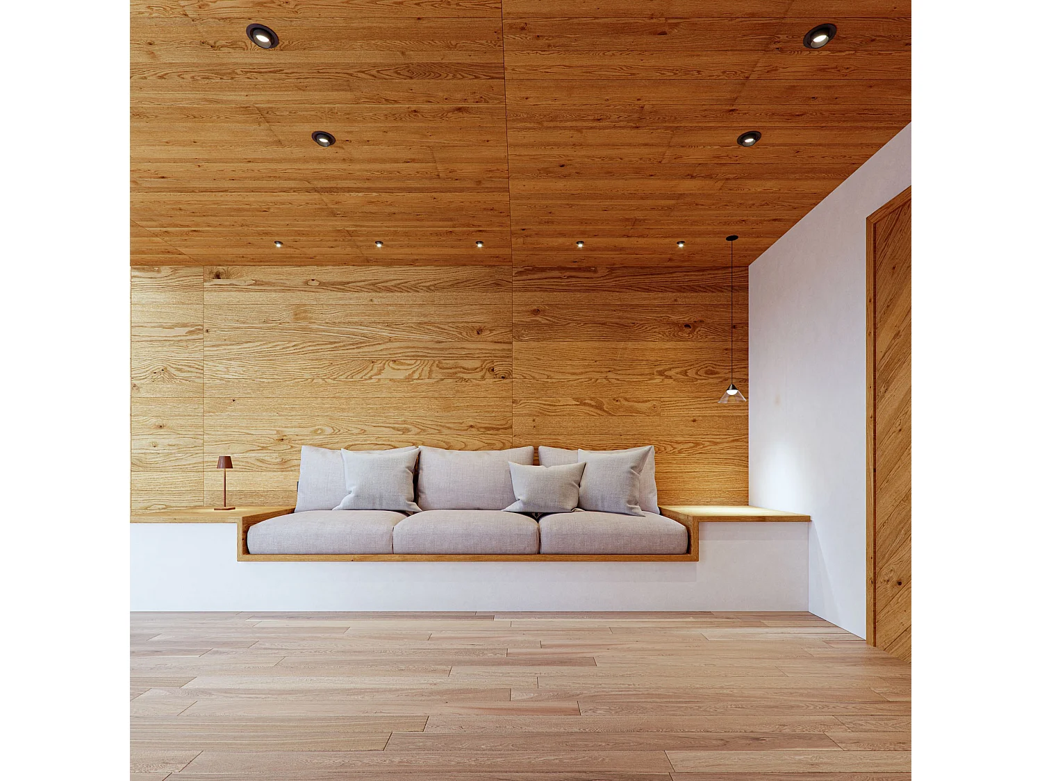 Ark LED-pendellampe fra Beneito & Faure, 6 W, 3000 K, 90°, sort/transparent, konisk design til elegant indendørs belysning