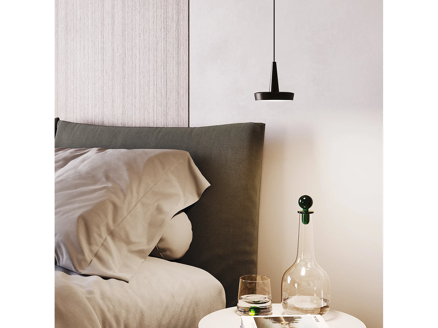 Moderne LED-Pendelleuchte für Babys aus Aluminiumdruckguss, Triac-dimmbar, 3000K Warmweiß, CRI 90, Schutzart IP40, kompaktes Design für Kinder.