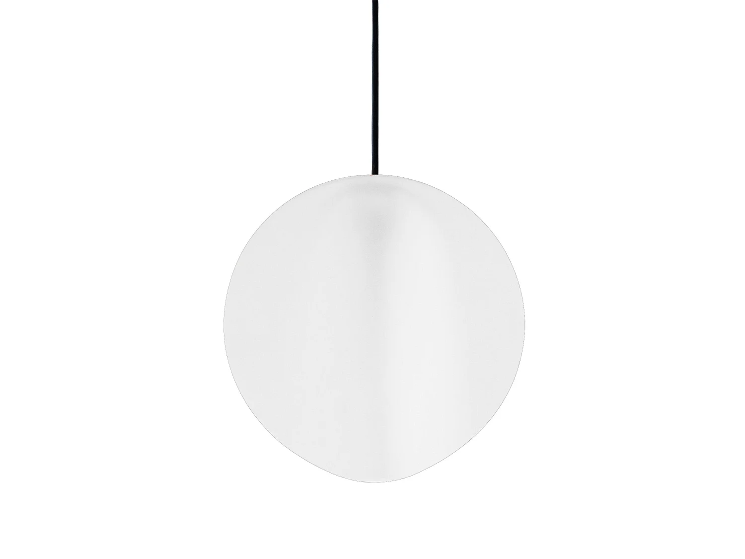 Lámpara colgante de diseño Sirio LED en cerámica blanca con difusor de policarbonato opalino, luz cálida 2700K, 8W, diámetro 24 cm, IP40
