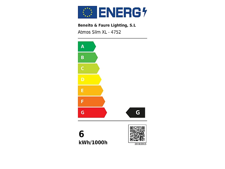 Atmos Slim XL LED pendellampe 6W CCT 2700K-4000K Tuya Smart Sølv, 45° optik, indbygget eller påbygget - Beneito