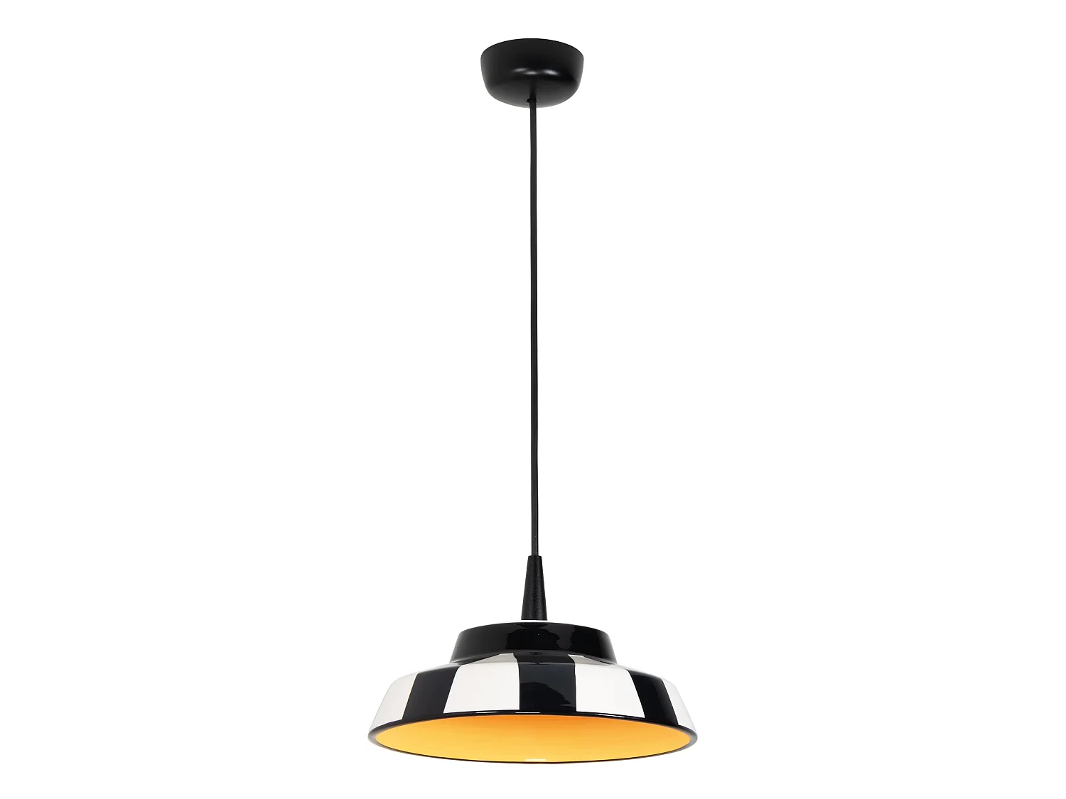 Circus Lampe à Suspension en Céramique Fabriquée en Italie Diamètre 24 cm LED 8W 2700K Jaune pour Éclairage d'Intérieur au Design Élégant et Moderne
