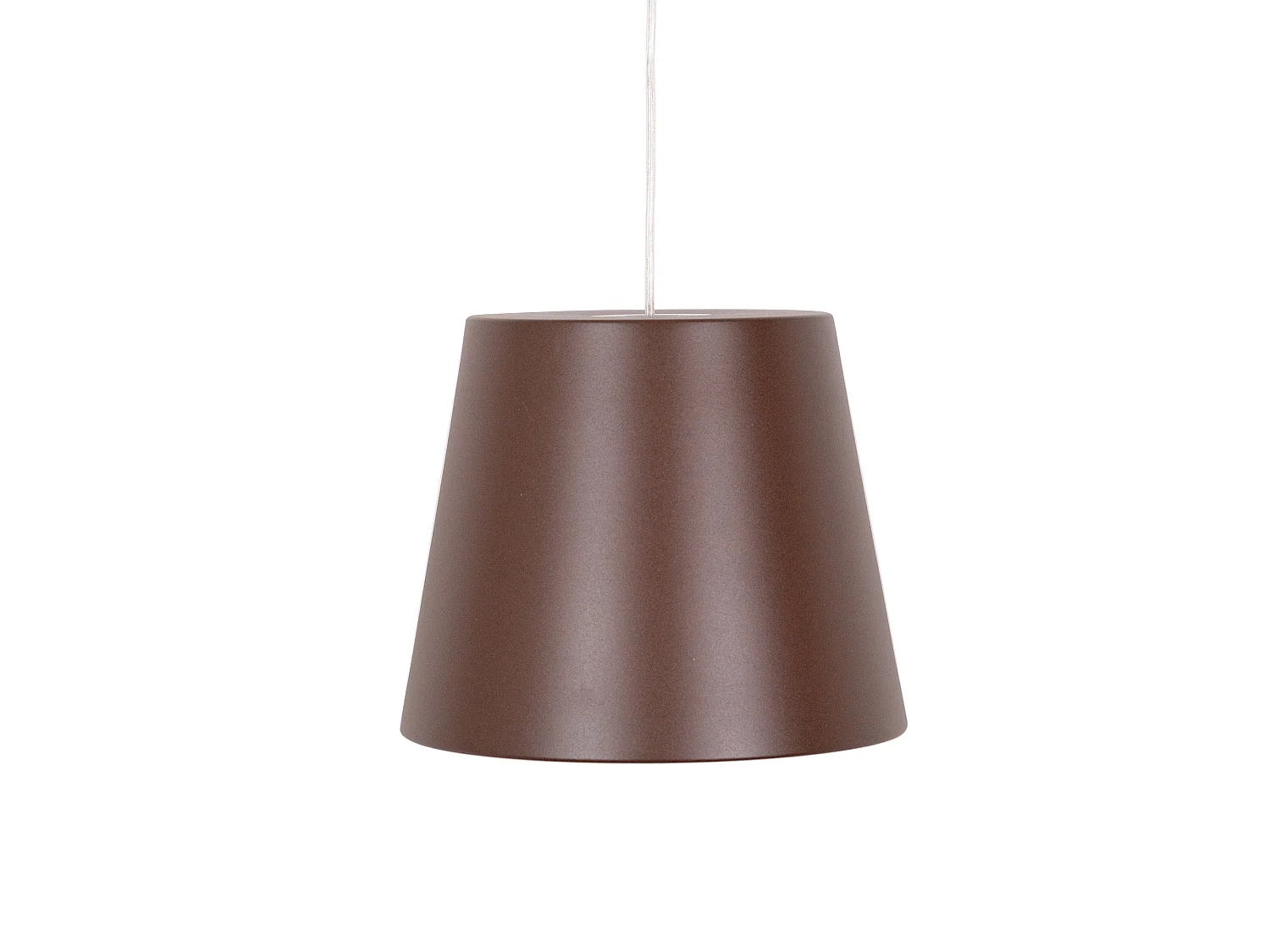 Zafferano Poldina 230V LED-hanglamp, modern design met Cortenstaal afwerking, dimbaar met LEDTRIAC-technologie, diameter 28 cm, IP40/IP54