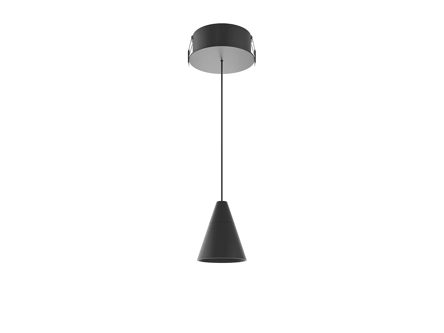 Beneito & Faure Zoe Space 8 hanglamp, 38º LED-spot met schakelaar, kleurtemperatuur 2700K/3200K/4000K, elegante matzwarte afwerking - Beneito & Faure