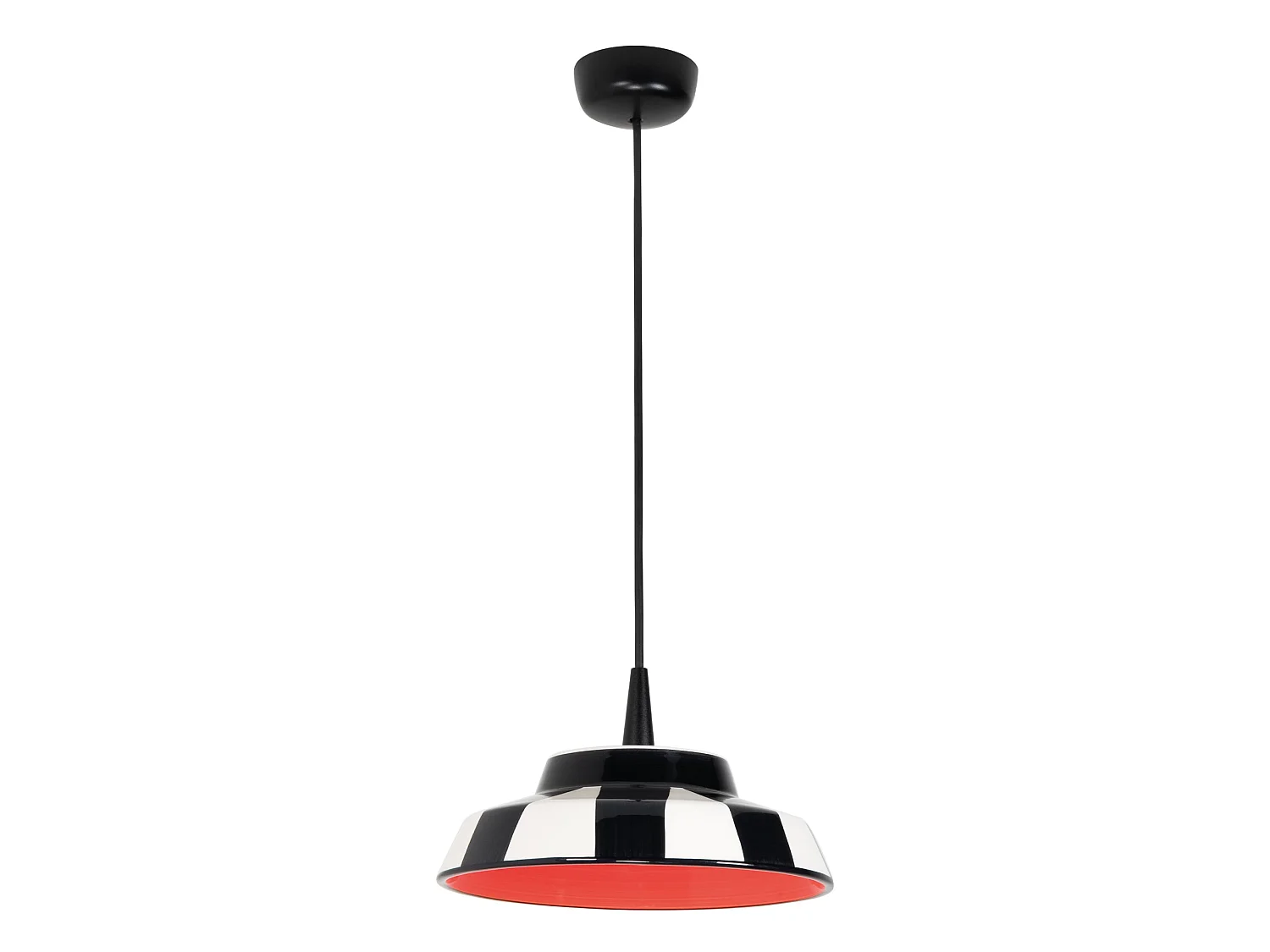 Candeeiro suspenso LED Circus 8W 2700K 645lm em cerâmica vermelha, feito em Itália, 24cm diâmetro, design modular para interior IP40, elegante.