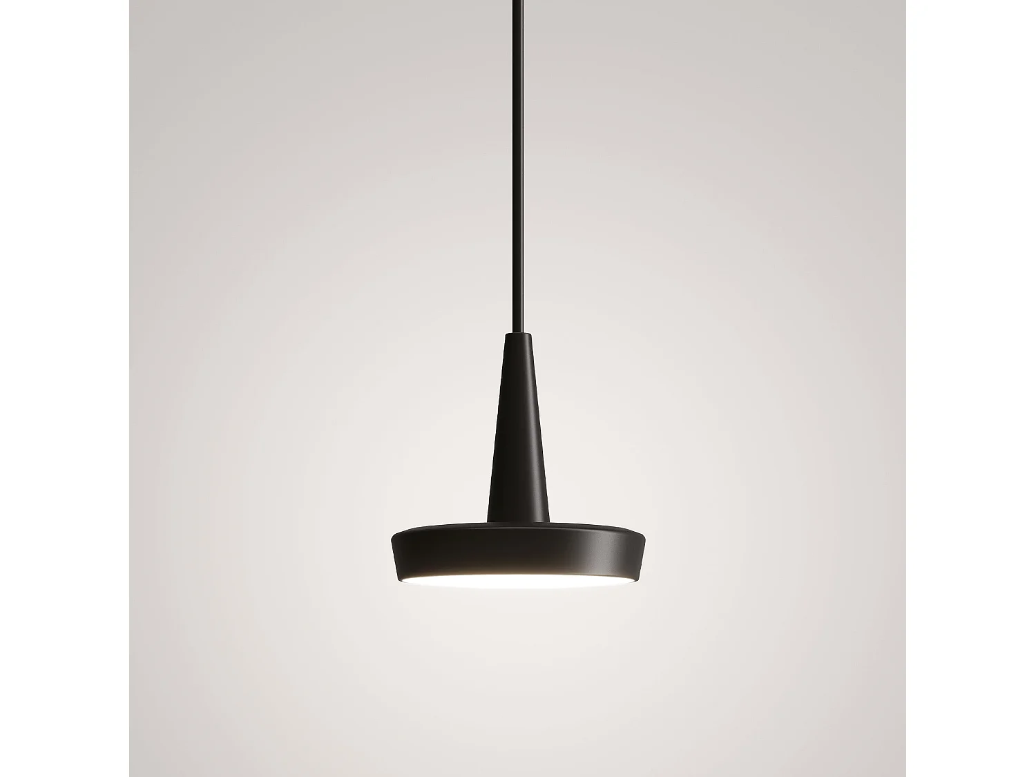 Baby LED-Pendelleuchte aus lackiertem Aluminium mit TRIAC-Dimmung, 2700K warmweißes Licht, kompaktes und elegantes Design für Innenräume
