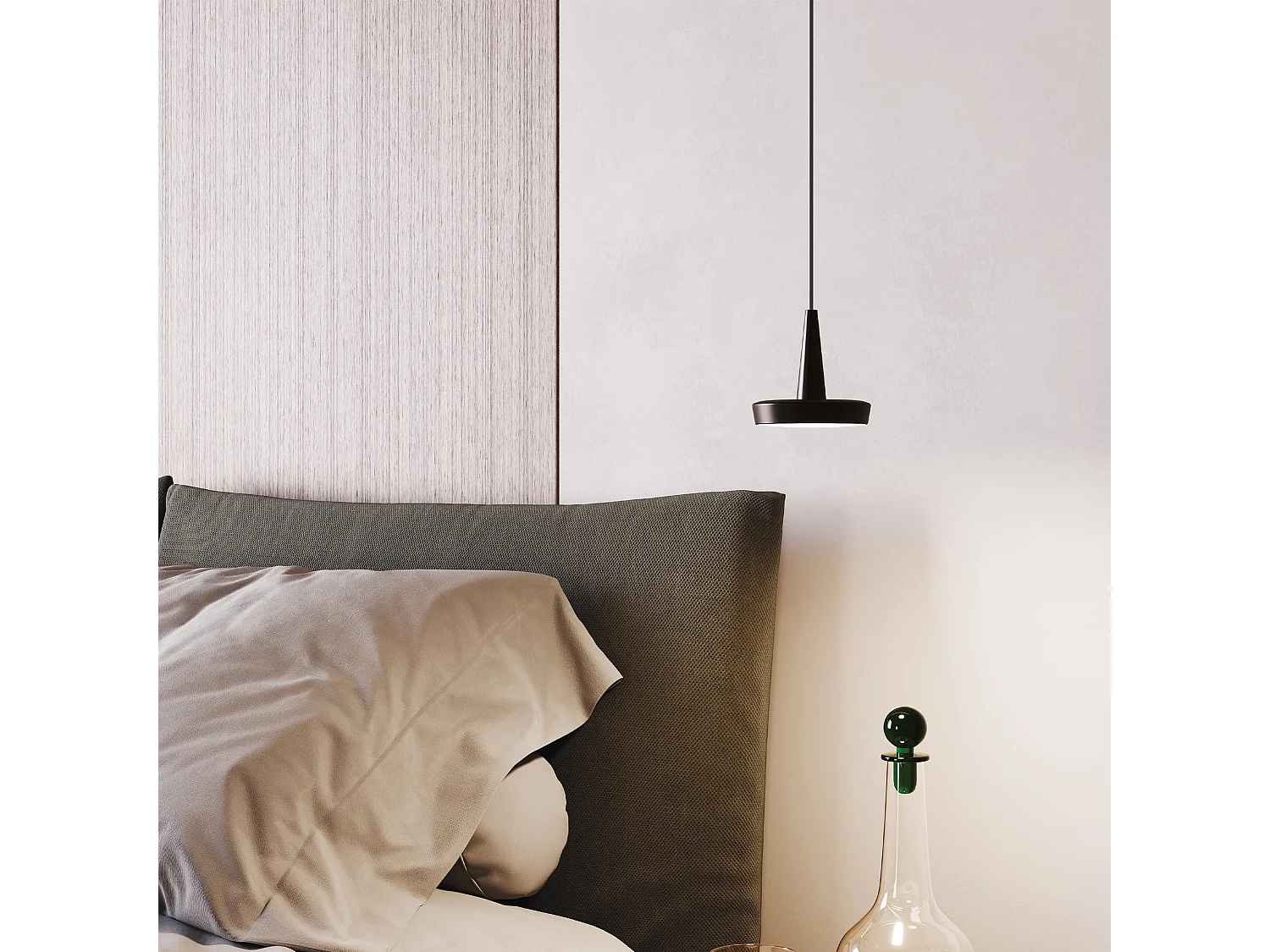 Baby LED-Pendelleuchte aus lackiertem Aluminium mit TRIAC-Dimmung, 2700K warmweißes Licht, kompaktes und elegantes Design für Innenräume
