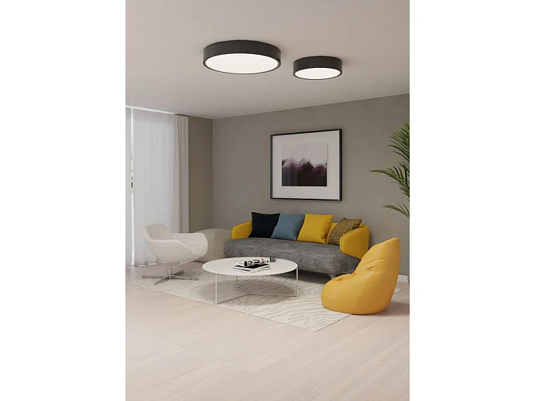 Lámpara de techo TOT Beneito & Faure 40W 450mm 115º Tuya CCT 2600K-4000K regulable blanco mate, diseño moderno con iluminación LED inteligente