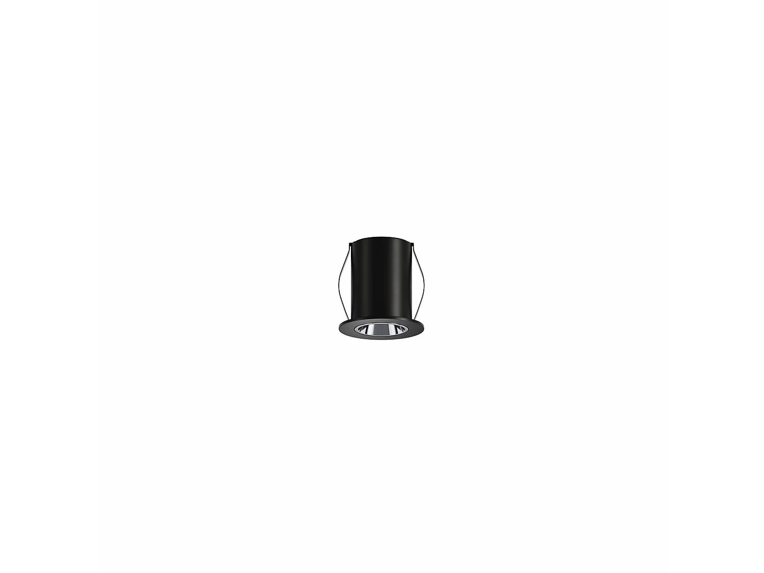 Spot encastré mini LED Atom 2W 24º 2700K Noir mat - Éclairage intérieur professionnel haute efficacité - Beneito & Faure
