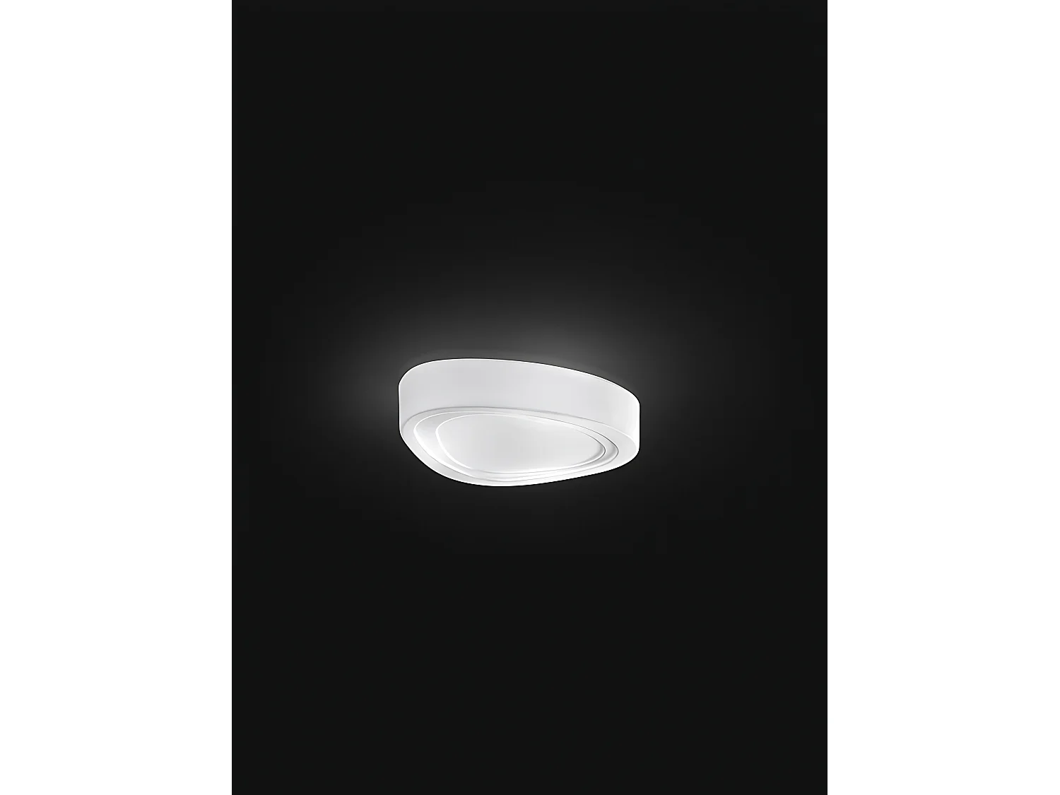 Plafonier em Vidro Branco 10S46472 com casquilho 3xE27, design moderno e elegante para iluminação de interiores, dimensões 44x35x10 cm - Perenz