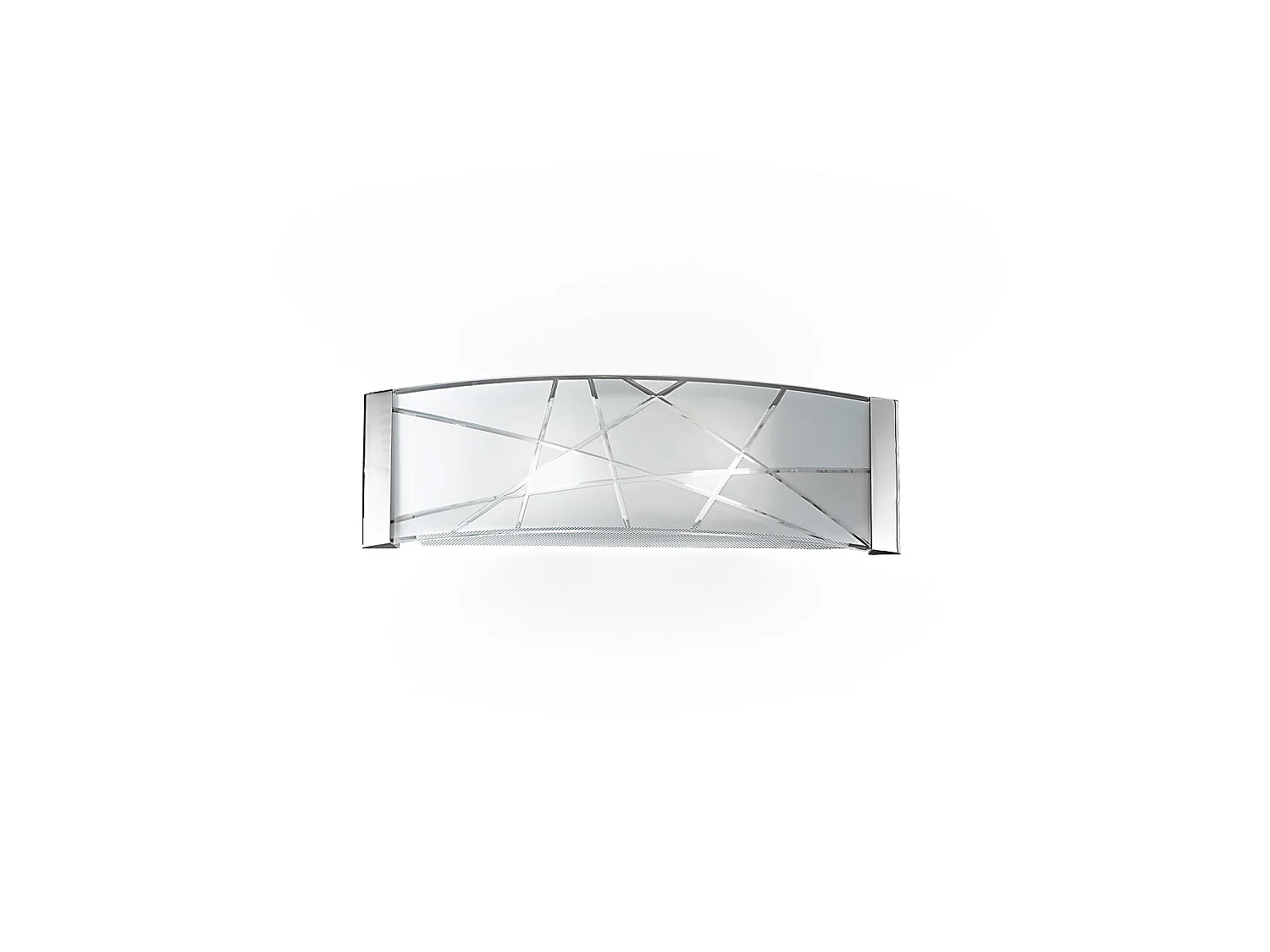 Moderne witte glazen wandlamp 2xE27 60W, elegant en verfijnd design voor interieurverlichting, L.51 x H.16 cm - Perenz