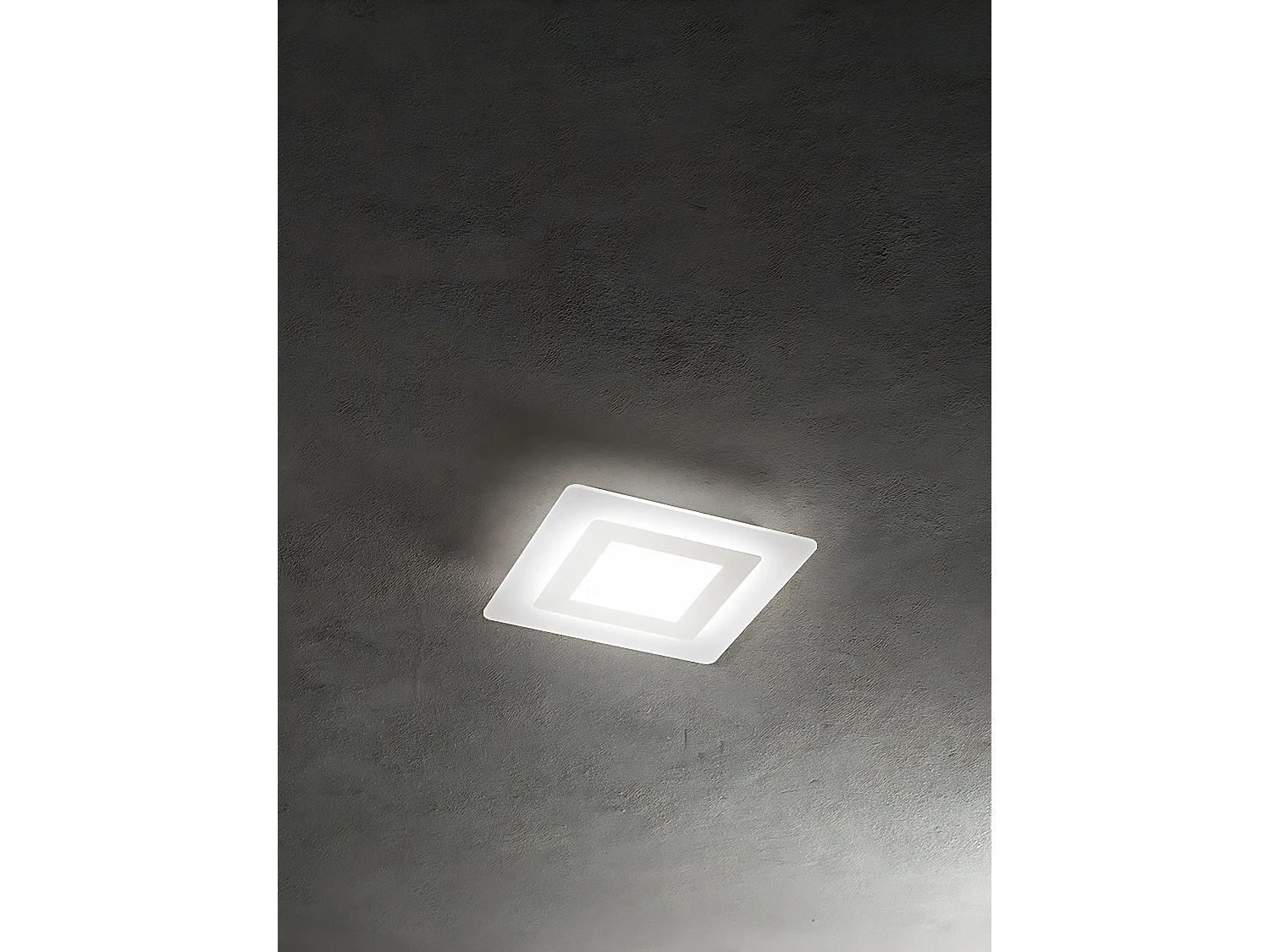 Plafonier LED Quadrado em Metal Branco 30W CCT Selecionável 3000K/4000K/6000K Difusor Acetinado 35x35 cm Design Moderno da Marca Perenz - PT