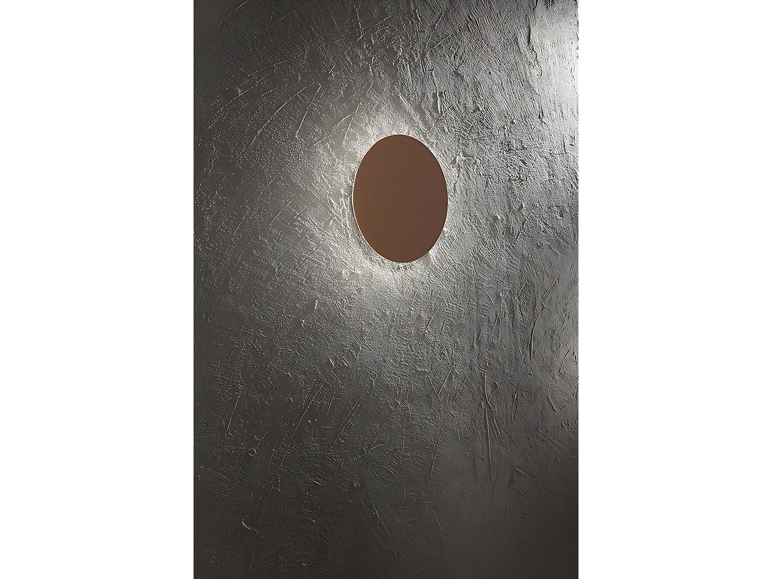 Plafonier LED 28W CCT Regulável 3000K-6000K Estrutura em Metal e Alumínio com Pintura a Pó na Cor Castanho Metalizado - Marca Perenz - Itália