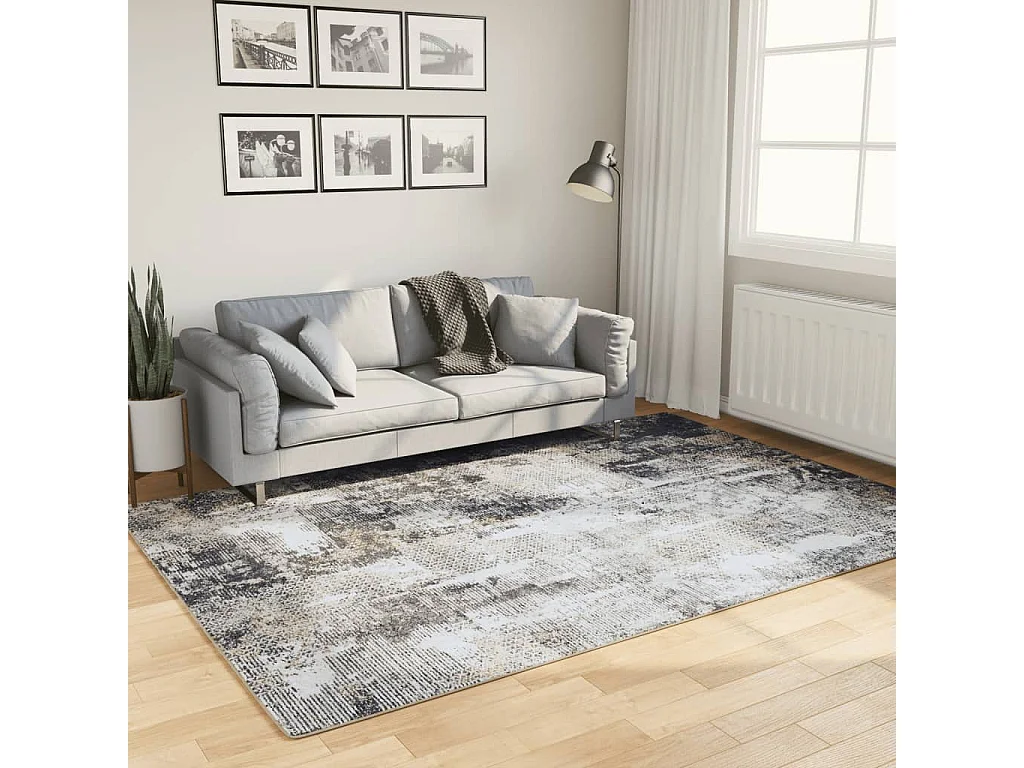 Tapis lavable multicolore 160x230 cm antidérapant
