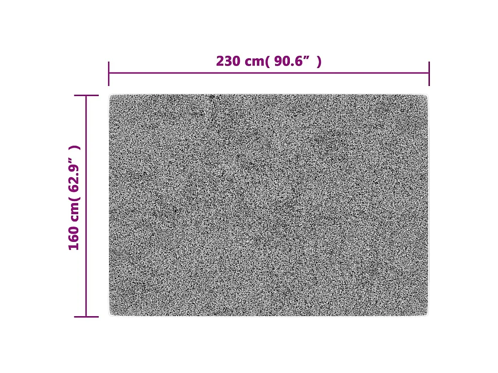 Tapis lavable multicolore 160x230 cm antidérapant