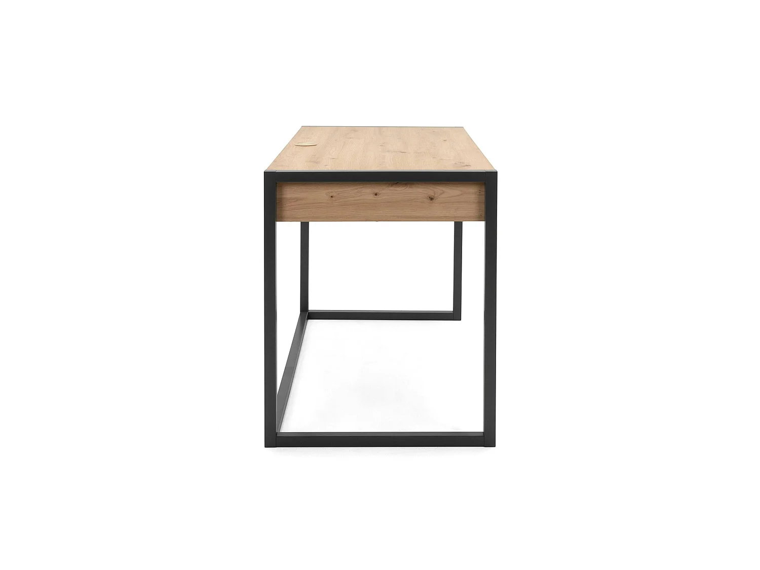 Bureau de chambre effet bois 2 tiroirs 1 niche ALVA