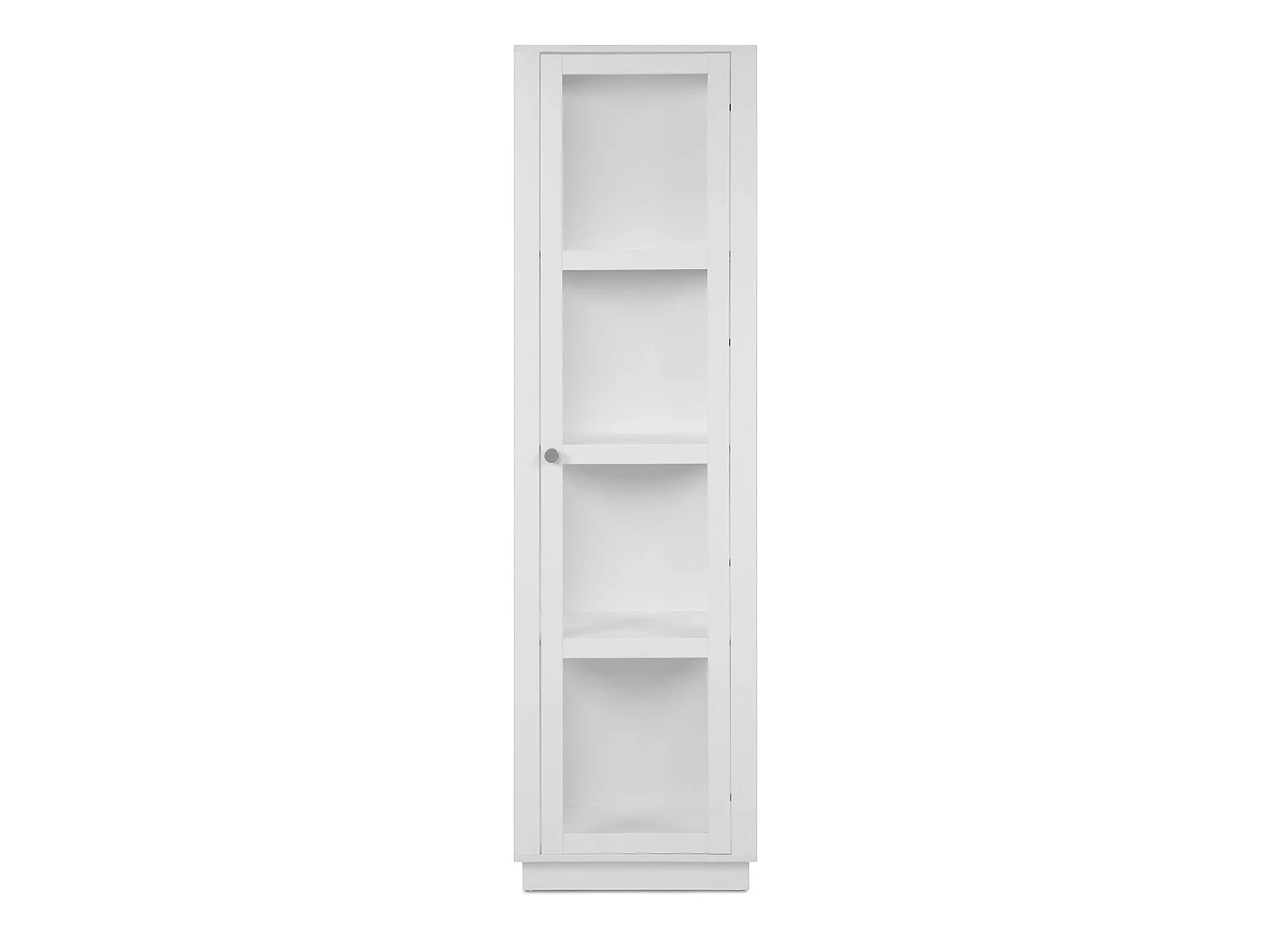 Colonne vitrine blanche 1 porte 4 niveaux RAVEN