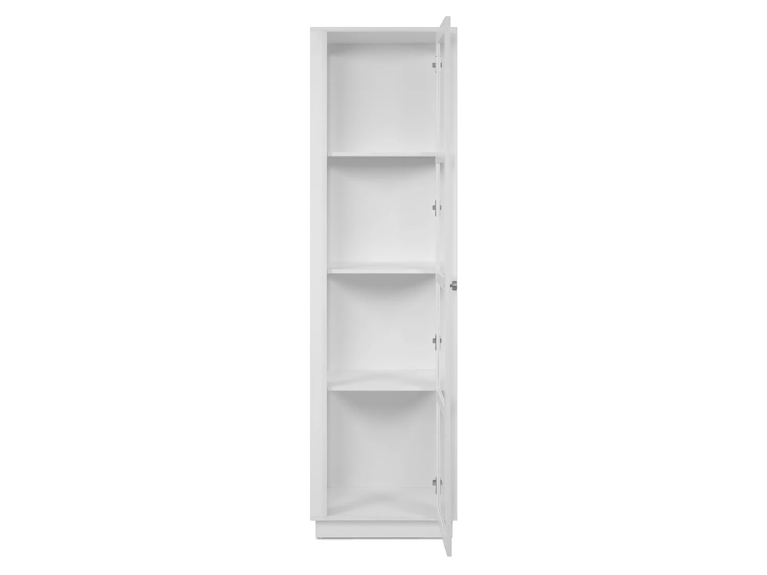 Colonne vitrine blanche 1 porte 4 niveaux RAVEN