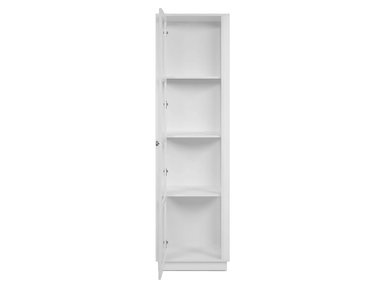 Colonne vitrine blanche 1 porte 4 niveaux RAVEN
