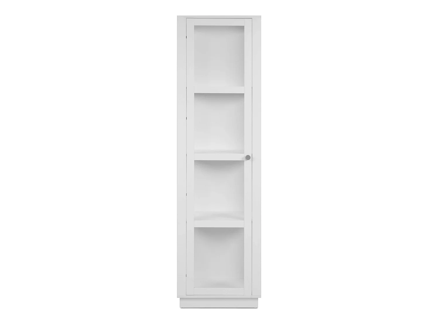 Colonne vitrine blanche 1 porte 4 niveaux RAVEN