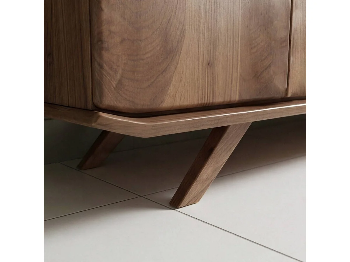 Meuble sous vasque 4 portes en bois d'acacia Vinnie