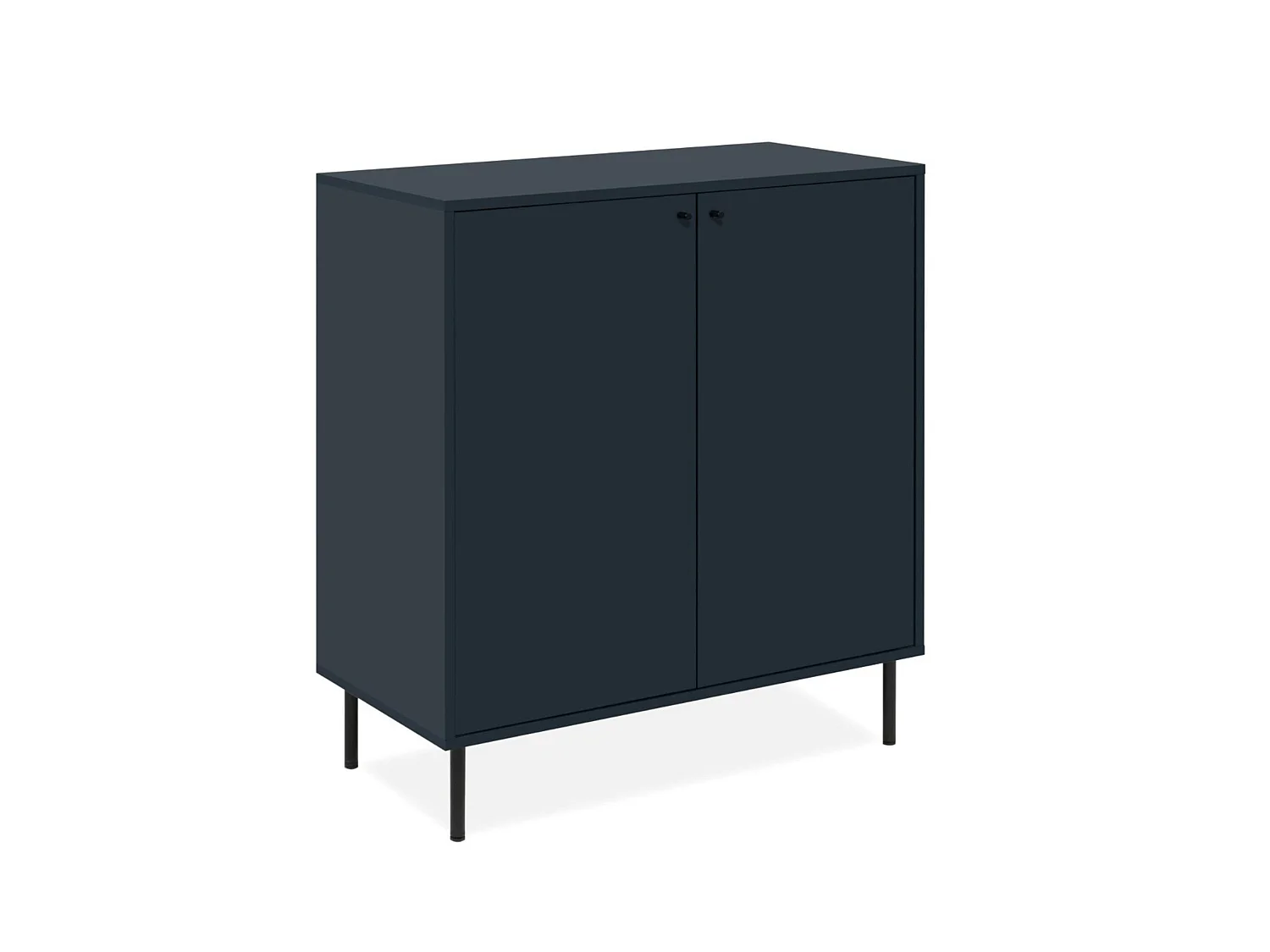Petit buffet moderne bleu sombre 2 portes RAVEN