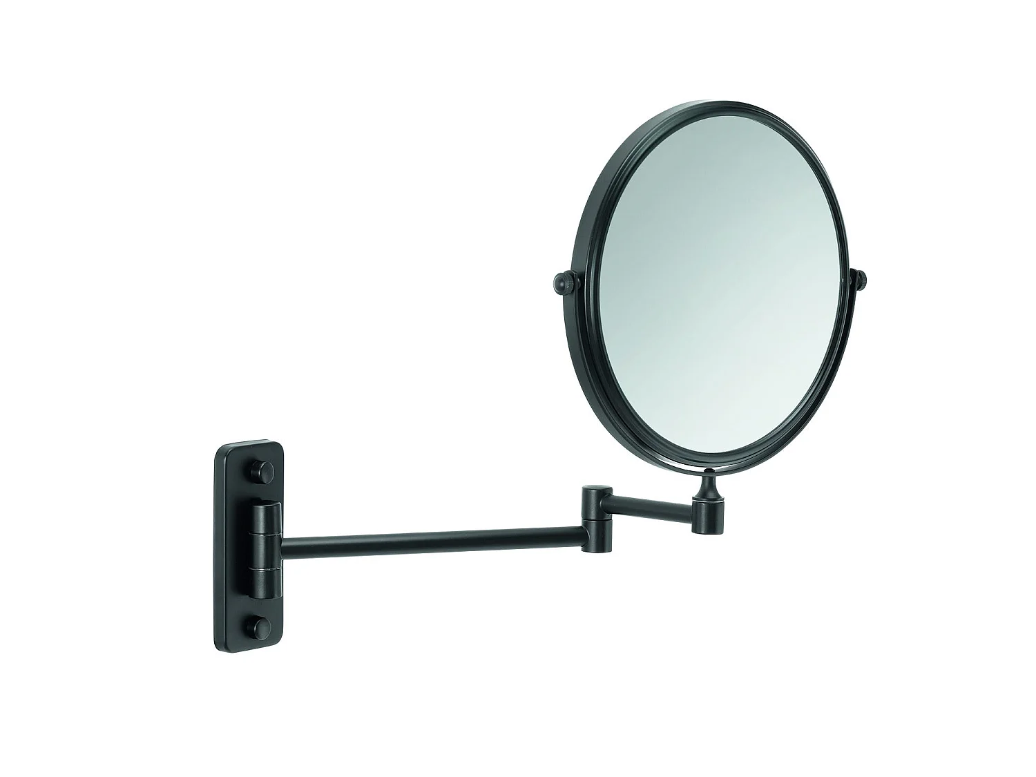 Miroir Grossissant Mural 3X Noir Mat | Gaia