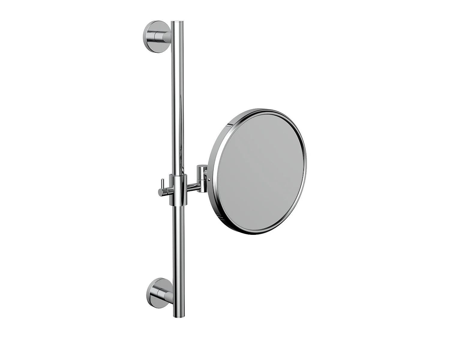 Miroir Grossissant Mural 3X En Acier Inoxydable Et Verre | Marcel