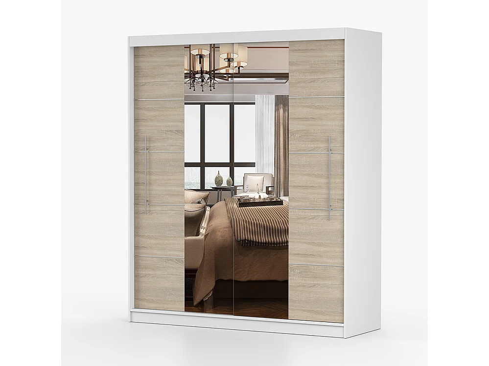 Armoire à portes coulissantes TORINO III 203 cm