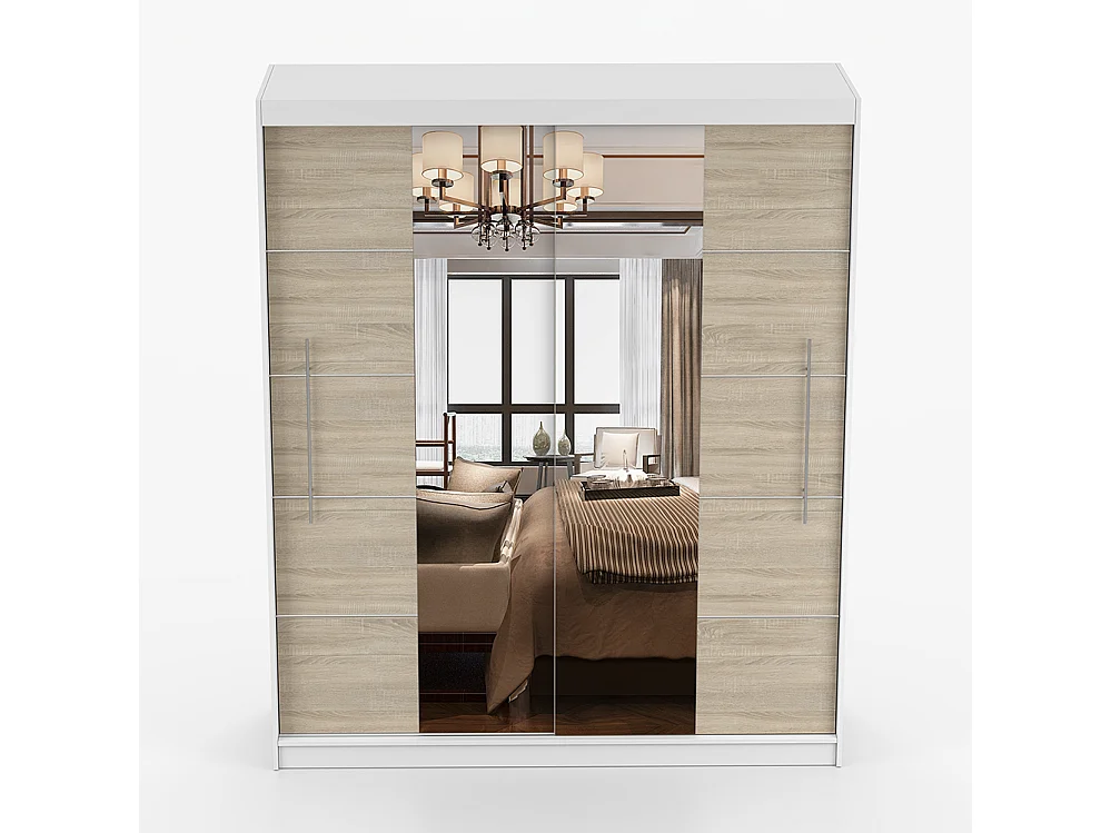 Armoire à portes coulissantes TORINO III 203 cm