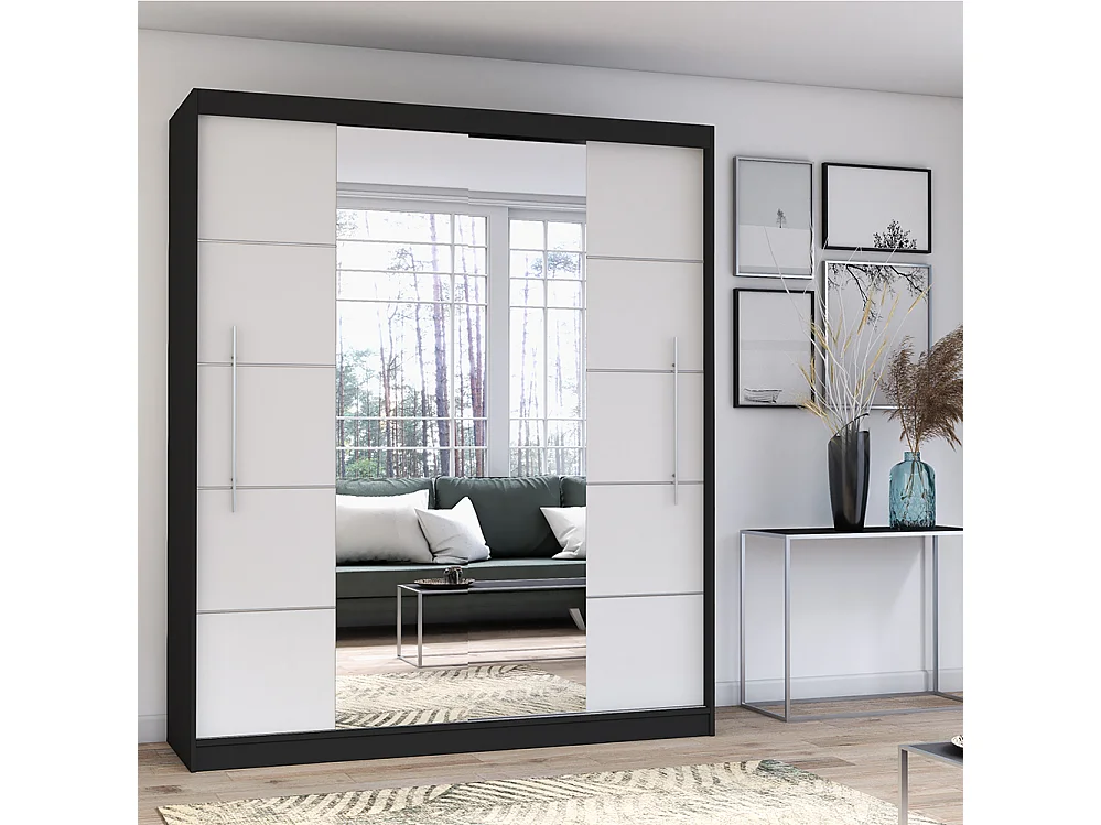 Armoire à portes coulissantes TORINO III 203 cm