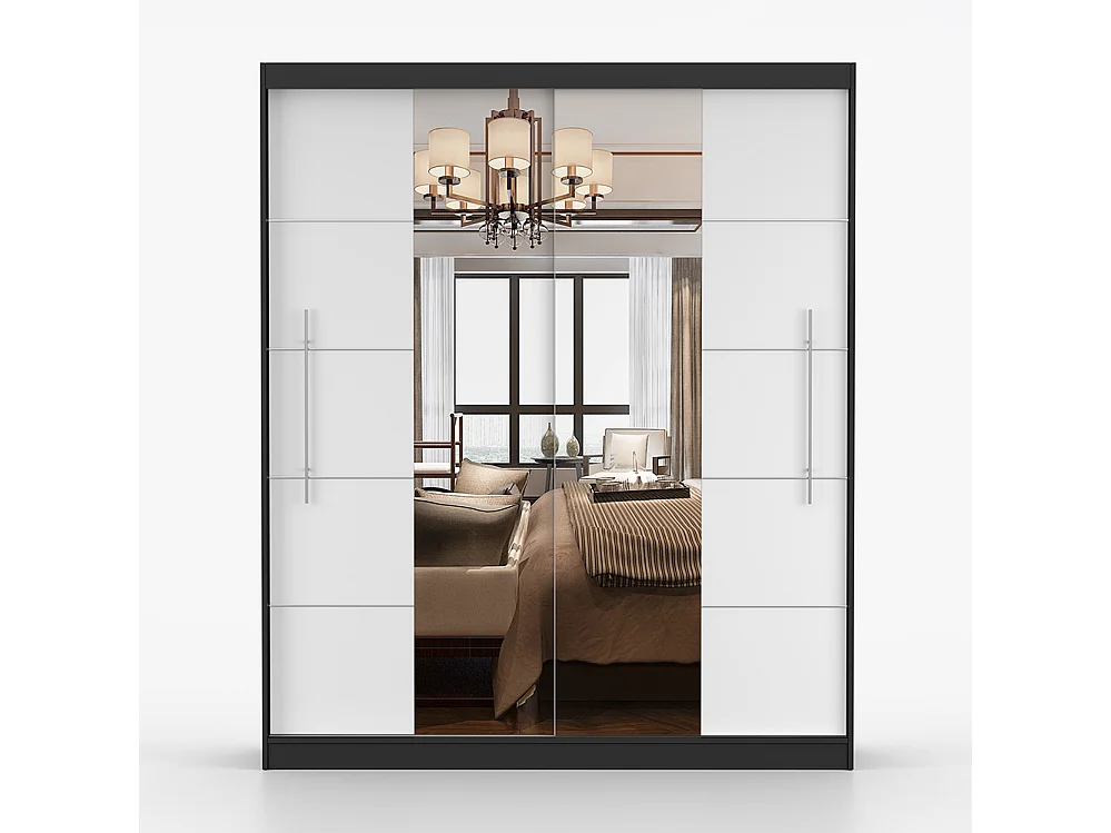 Armoire à portes coulissantes TORINO III 203 cm