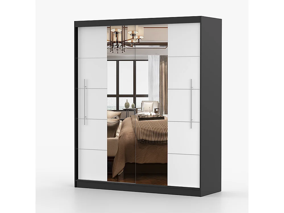 Armoire à portes coulissantes TORINO III 203 cm