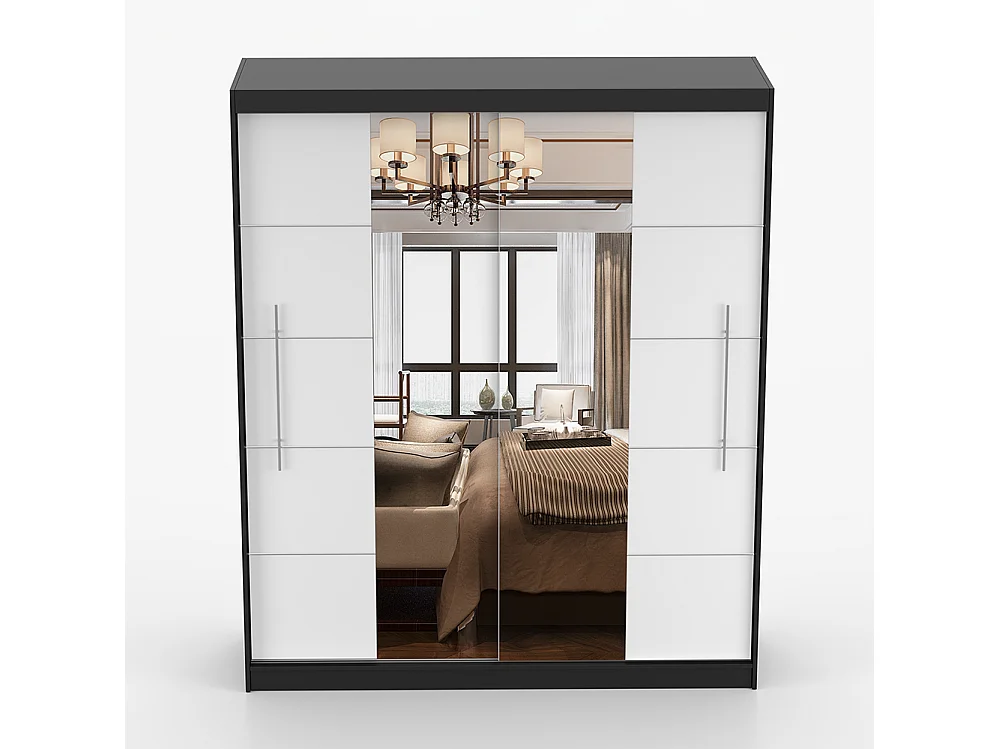 Armoire à portes coulissantes TORINO III 203 cm