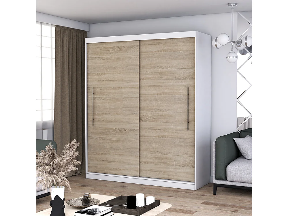 Armoire à portes coulissantes TORINO II 203 cm