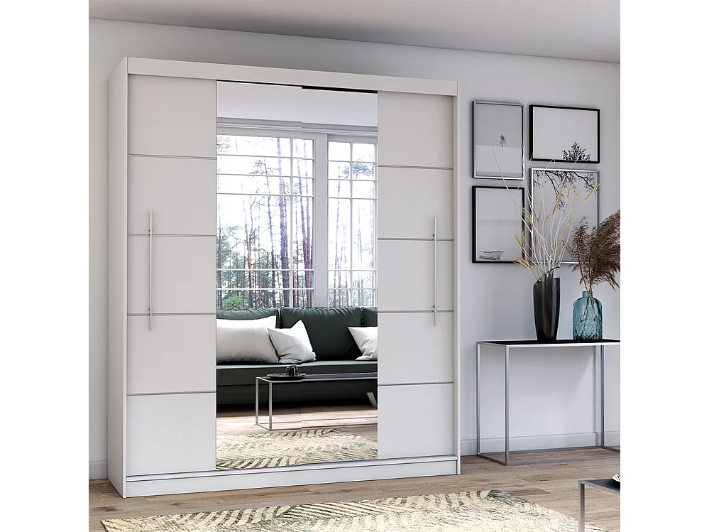 Armoire à portes coulissantes TORINO III 203 cm