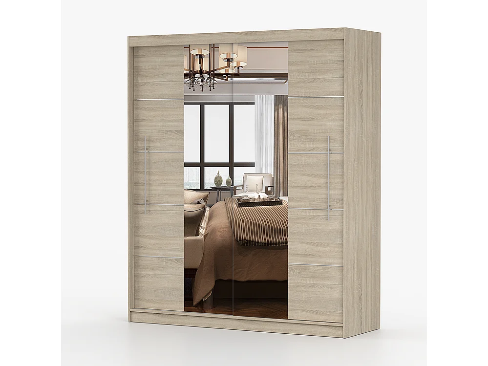 Armoire à portes coulissantes TORINO III 203 cm