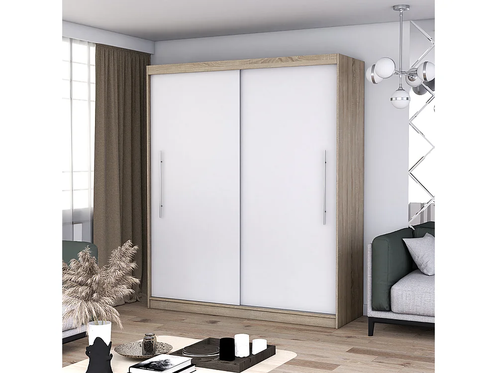 Armoire à portes coulissantes TORINO II 203 cm