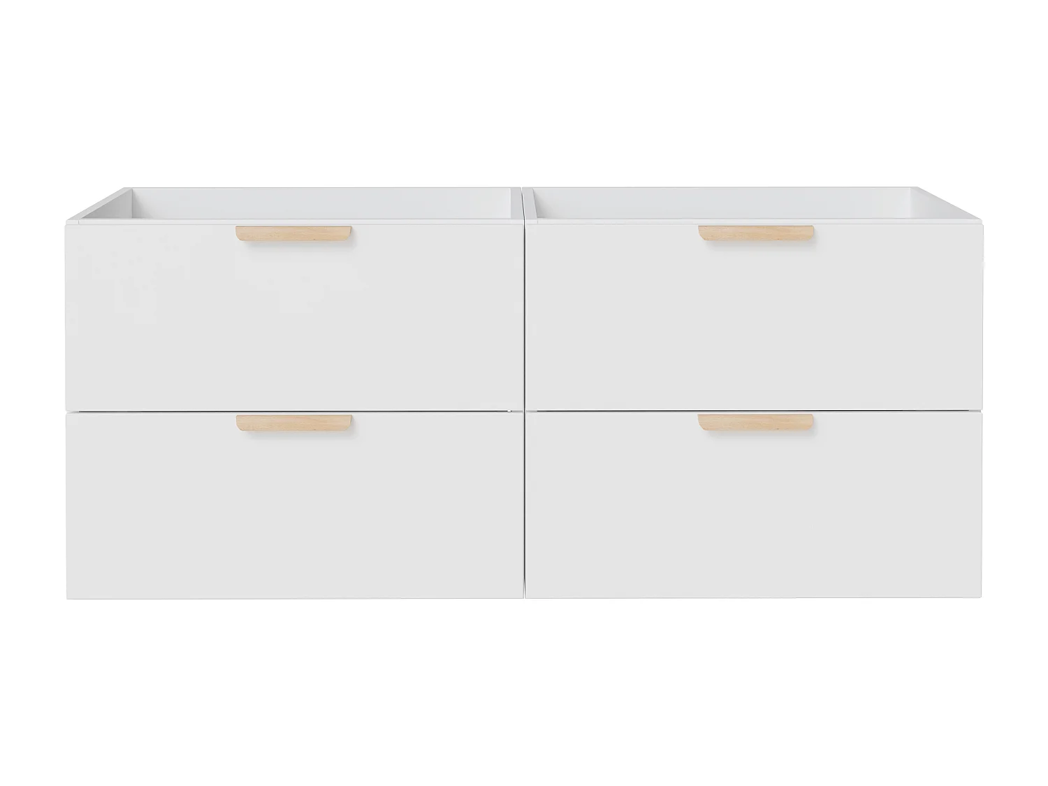 Meuble sous vasque suspendu – Blanc – L120 cm – AVORELI
