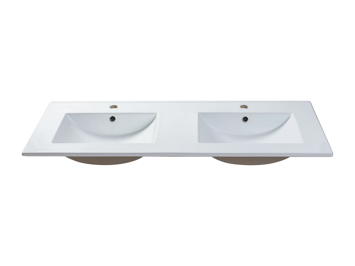 Meuble de salle de bain suspendu avec vasque à encastrer – Blanc – L120 cm – AVORELI